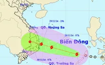 Áp thấp nhiệt đới mạnh lên, trở thành cơn bão số 4