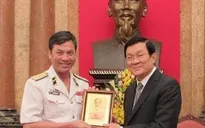 Chủ tịch nước Trương Tấn Sang gặp mặt đoàn đại biểu Quân chủng Hải quân