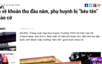 Lạm thu đầu năm học: Phụ huynh "ngậm bồ hòn làm ngọt"