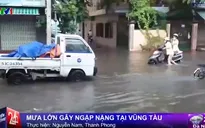 Vũng Tàu: Đường phố thành sông sau cơn mưa lớn