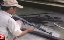 Tiêu hủy hàng loạt vũ khí trái phép tại Quảng Ngãi