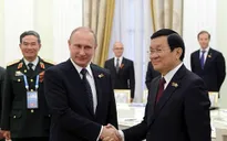Chủ tịch nước Trương Tấn Sang hội đàm với Tổng thống Putin