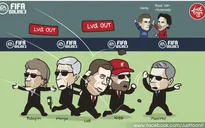 Biếm họa: Van Gaal nhận gạch đá, Arsenal thành bệnh viện
