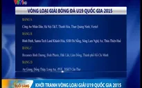 Khởi tranh vòng loại giải U19 Quốc gia 2015
