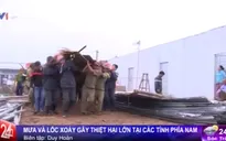 Mưa và lốc xoáy gây thiệt hại lớn tại các tỉnh phía nam