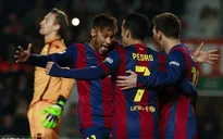 [Video] Messi lập cú đúp, Barcelona hủy diệt Elche