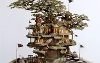 Đẹp ngỡ ngàng những lâu đài bonsai tinh xảo