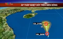 Áp thấp nhiệt đới giật cấp 7 - 8 ở vùng biển Nam Trường Sa