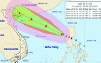Bão số 4 đang tiến nhanh vào đất liền