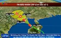 Bão số 1 cách Móng Cái khoảng 220km về phía Đông Nam