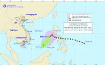 Bão số 5 đã suy yếu thành áp thấp nhiệt đới
