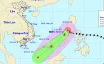 Bão Melor giật cấp 14 - 15 đã đi vào Biển Đông