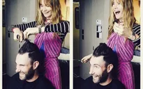 Hình ảnh dễ thương của vợ chồng Adam Levine