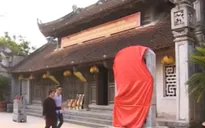 Dựng “chui” bia đá tại đền Trần - Thái Bình