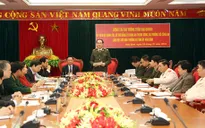 Đại tướng Trần Đại Quang làm việc tại Hòa Bình