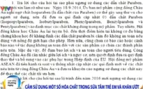 Cấm sử dụng một số hóa chất trong sữa tắm trẻ em và khăn ướt