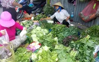 Giá rau tăng do nắng hạn