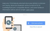 Mở khóa Chromebook bằng smartphone