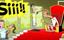 Biếm họa bóng đá: Ronaldo lên ngôi, Irina Shayk tiếc hùi hụi