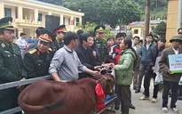 Chủ tịch nước dự lễ trao tặng bò giống cho đồng bào nghèo biên giới