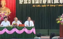 Chủ tịch Quốc hội tiếp xúc cử tri Hà Tĩnh