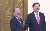 Chủ tịch Quốc hội Nguyễn Sinh Hùng hội đàm với Chủ tịch Nhân đại Trung Quốc