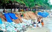 Quảng Nam: Sạt lở biển xóa sổ hoàn toàn bãi tắm Cửa Đại