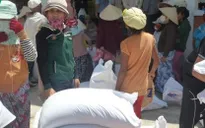 Đưa gạo cứu đói tới vùng hạn Ninh Thuận