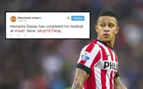 Memphis Depay hoàn tất kiểm tra y tế tại Man Utd