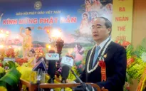 Đồng chí Nguyễn Thiện Nhân chúc mừng Đại lễ Phật đản 2015