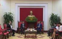 Đồng chí Tô Huy Rứa tiếp Đại sứ Đặc mệnh Toàn quyền Nhật Bản tại Việt Nam