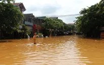Yên Bái: Ngập úng cục bộ trên Quốc lộ 37