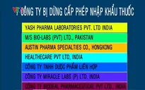 7 công ty dược bị dừng cấp phép nhập khẩu thuốc