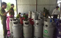 Long An: Bắt vụ sang chiết gas trái phép lớn