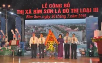 Thanh Hóa: Công bố quyết định công nhận thị xã Bỉm Sơn là đô thị loại III