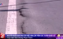 Trộn các mẻ vật liệu chưa đồng đều gây hằn lún vệt bánh xe