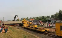 Nhiều chuyến tàu bị chậm do tai nạn đường sắt ở Quảng Trị