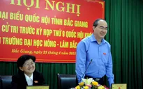 Đồng chí Nguyễn Thiện Nhân tiếp xúc cử tri tại Bắc Giang