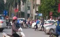 Ẩu đả sau va chạm giao thông tại Hà Nội