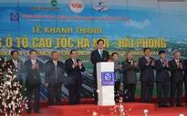Thông xe toàn tuyến cao tốc Hà Nội - Hải Phòng hiện đại nhất Việt Nam