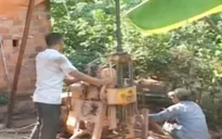 Quảng Trị: Người dân đua nhau khoan giếng chống hạn