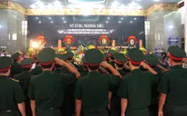 Đau xót tiễn đưa 4 chiến sĩ hy sinh trong vụ rơi trực thăng quân sự