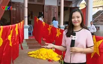 Nhộn nhịp làng may cờ Tổ quốc