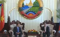 Lãnh đạo Lào tiếp đoàn đại biểu cấp cao Thành phố Hồ Chí Minh