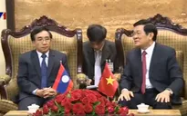 Chủ tịch nước hội kiến Chủ tịch Hội Hữu nghị Lào - Việt Nam