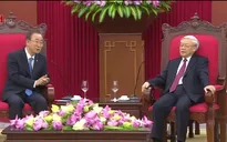 Tổng Bí thư tiếp Tổng Thư ký Liên Hợp Quốc