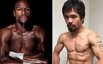 Pacquiao và Mayweather đọ cơ bắp trước màn so găng bạc tỉ