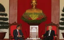 Tổng Bí thư tiếp đoàn đại biểu cấp cao Lào