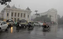 Không khí lạnh gây mưa ở nhiều tỉnh, thành miền Bắc