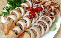 Mực nhồi thịt chiên nước mắm